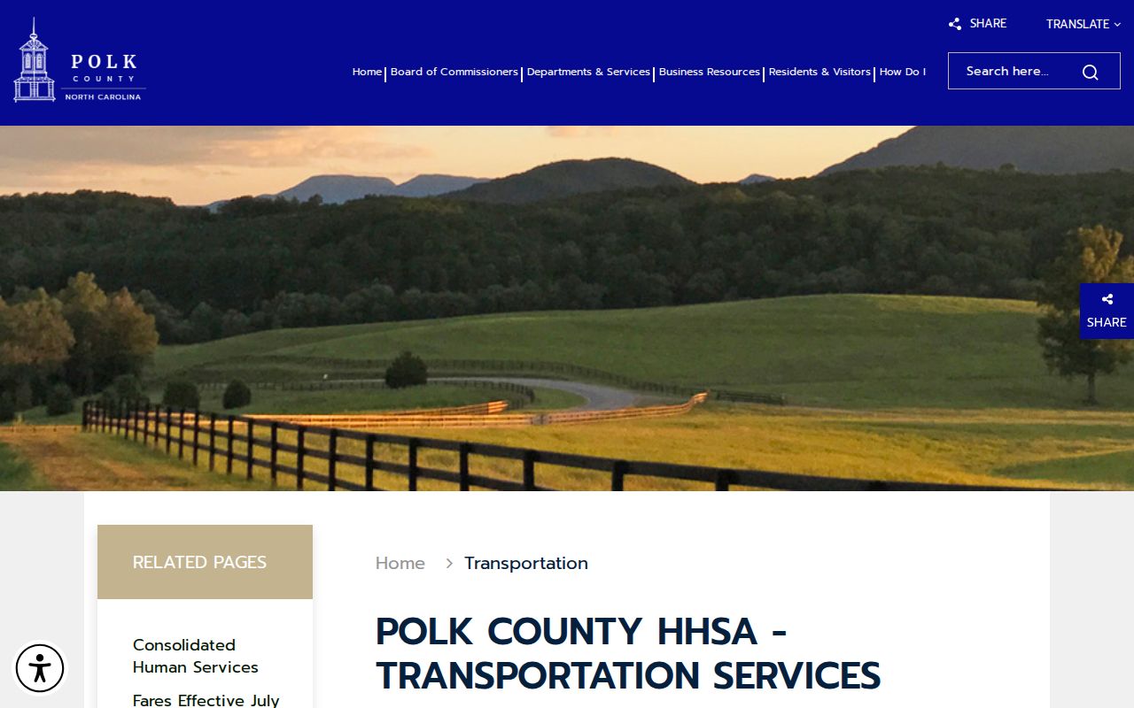 Polk County transportation guidance for travel after release